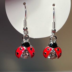 Red Ladybug Earrings